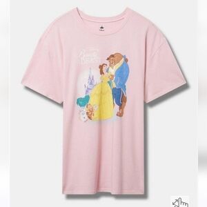 🆕️🕯🫖 DISNEY BEAUTY & THE BEAST RELAXED FIT TUNIC BOXY TEE🫖🕯